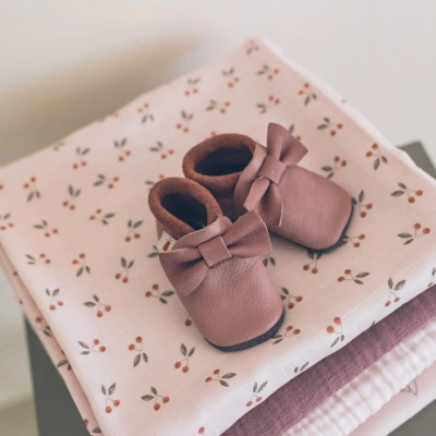 Këpucë bebe Baobaby pirueta Grapeshake, lëkurë, madhësia S, vjollcë