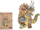 Дрвенa сложувалка PuzzleOK Eco Triceratops, 130 парчиња, формат A3, шаренa