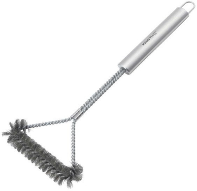 Furçë pastrimi barbecue Kinghoff KH 1915, 41.5 cm, fijë çeliku