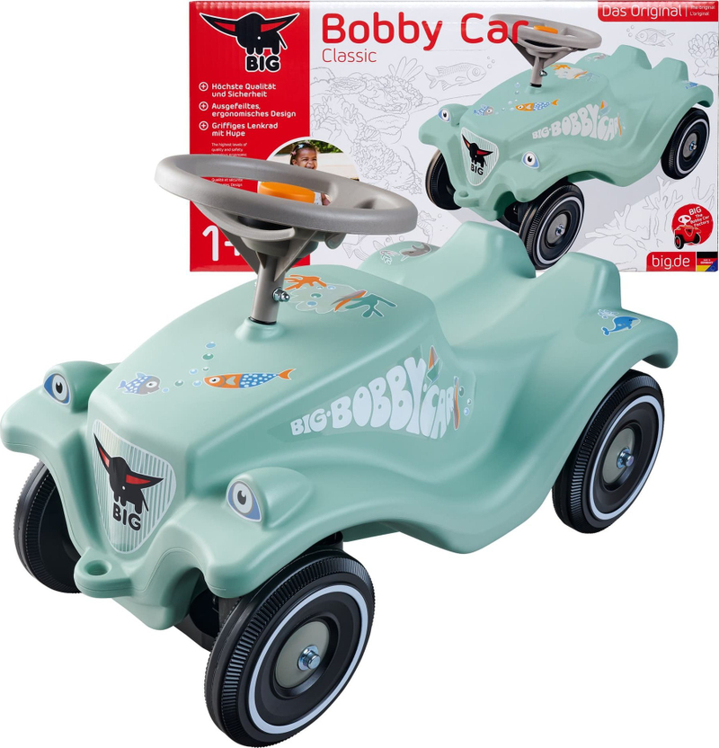 Makina ride on BIG Bobby Car Green Sea, plastike, me borinë, jeshile