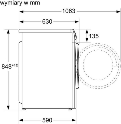 Lavatriçe tharëse Bosch WNA13401PL, 8kg larje, 5kg tharje, e bardhë