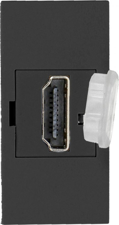 Prizë modulare HDMI Orno NOEN, 22.5x45mm, me kapak mbrojtës, e zezë