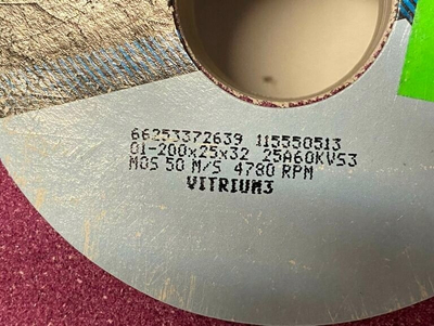 Disk gërryes Norton Clipper 39C80K6VK, 200x20x32mm, karbid silikoni, jeshil