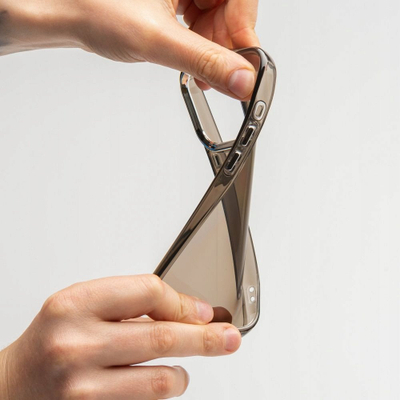 Kole telefoni PEARL për Samsung Galaxy A16 5G, TPU mat transparent, efekt metalik argjendi