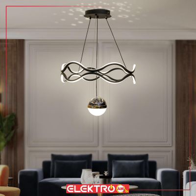 Abazhur LED i varur 8152/1 BK