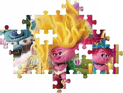 Puzzle Clementoni Trolls Band Together, 104 copa, 38x27 cm, shumëngjyrësh