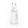 Karikues i shpejtë Hama, GaN, 1x USB-C PD, 1x USB-A QC, mini karikues, 65 W, i bardhë