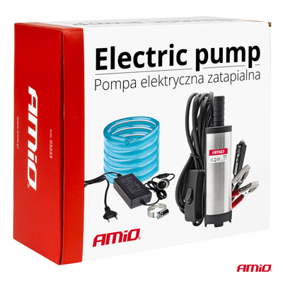 Pompe zhytëse AMIO Fuel Oil Draining Pump, 12V 230V, 12 15 L min, çelik inox