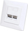 Prizë rrjeti Intellinet Flush Mounted, 2x RJ45 Cat6 10G, STP, e bardhë