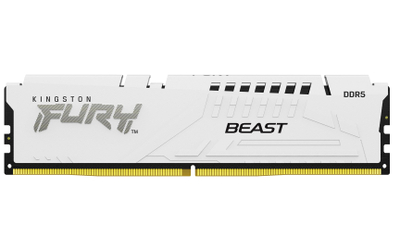 Memorie RAM Kingston Fury Beast White, 16GB, DDR5, 6800 MT/s, CL34, e bardhë