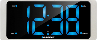 Radio-oredokar Blaupunkt CR16WH, me alarm, karikim smartphone, i bardhë