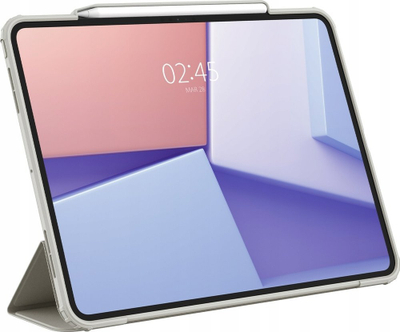 Kopertinë Spigen Air Skin Pro për iPad Pro 13" 2024, magnetike, me mbajtës për stilolaps, gri