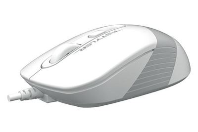 Mouse optik A4Tech Fstyler FM10, USB, 1600 dpi, i bardhë gri