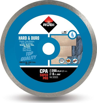 Disk Rubi CPA, 200x25.4mm, SUPERPRO, i hirtë