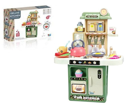 Kuzhinë lodër Swede Deluxe Fun Kitchen, me drita dhe tinguj, lavaman me qarkullim uji, jeshile