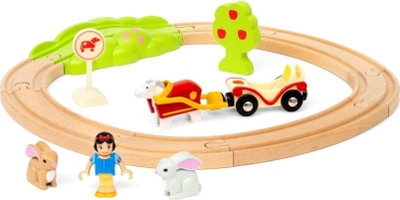 Set trenash Brio Disney Princess Snow White and Animals Railway, 15 pjesë, për fëmijë 3+