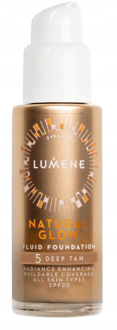 Fondatinë Lumene Natural Glow 5 Deep Tan, 30 ml, mbulim natyral