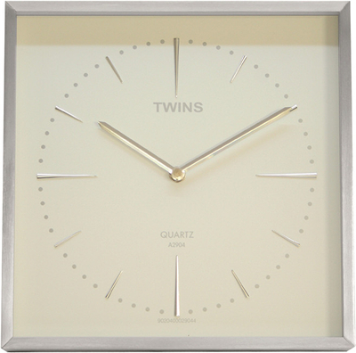 Orë muri Twins 2904, e bardhë