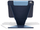 Këllëf tableti Pipetto Origami No6 Stand Case për iPad Air 13" M2 M3, blu e errët