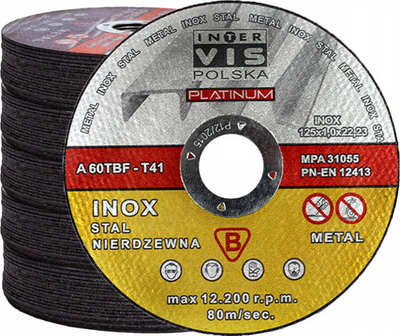 Disk prerës për hekur Silver Profi Flex 125mm, trashësi 1.2mm, i zi