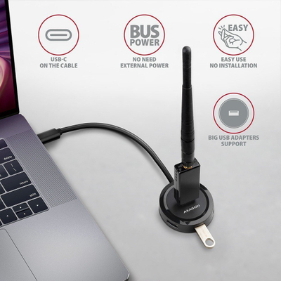 Hub USB AXAGON HUE-P1C, 4 porta USB 3.2 Gen 1, USB-C, i zi