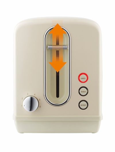 Toaster Gorenje CLASSICO T1100CLI, 1050W, 2 feta, krem