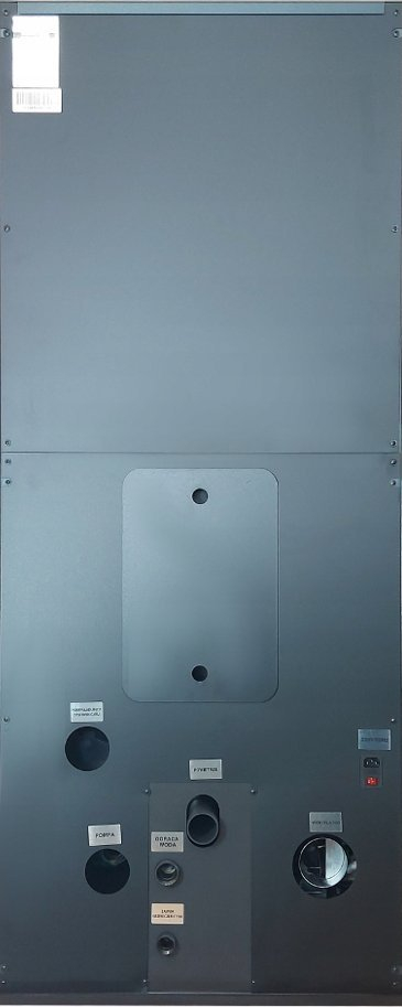 Kaldajë peleti Ferroli Biopellet Pro 24kW, rezervuar 105kg, gri