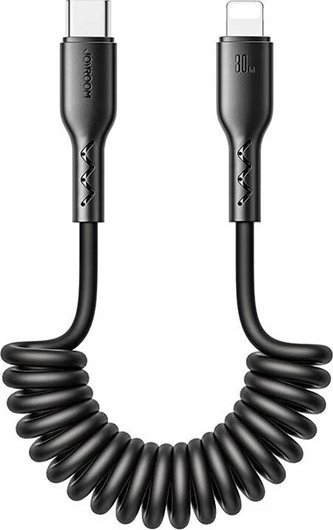 Kабел за полнење Joyroom Extendable, USB C во Lightning, црн