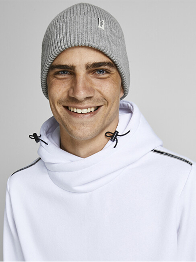 Kapelë Jack&Jones JACBRINK 12193386 Light Grey Melange