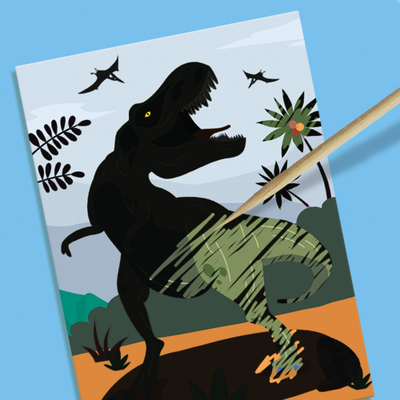 Set kreativ SES Creative Dinosaurs 2 në 1, kallëpe dhe pikturim, multi