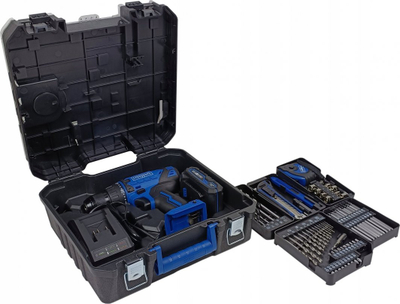 Stërvitëse vidhosëse pa kabllo Scheppach C-DTB74/1-X, 20V, bateri 2Ah, blu e zezë