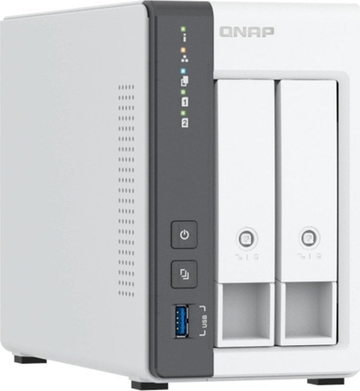 Server NAS Qnap TS-216G me HDD Seagate IronWolf 12TB, 2 vende disku, 2.5GbE, gri