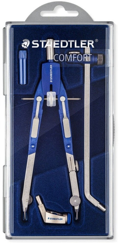 Kompas Staedtler Mars Comfort 552, alumin, me komandë të shpejtë, ngjyrë argjendi