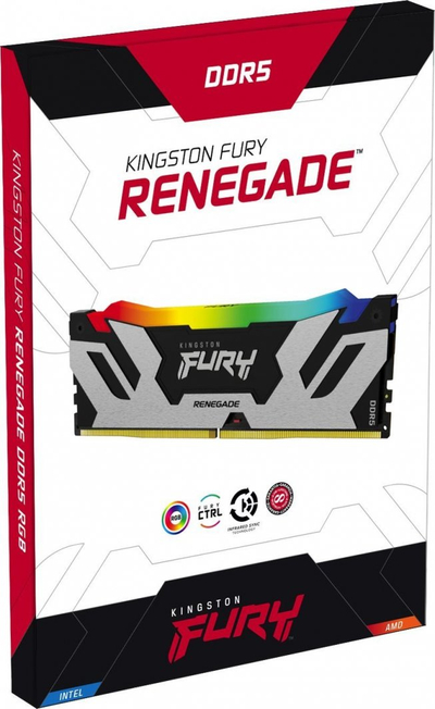 Memorie Kingston Fury Renegade RGB, DDR5, 16 GB, 6800 MHz, CL36, KF568C36RSA-16