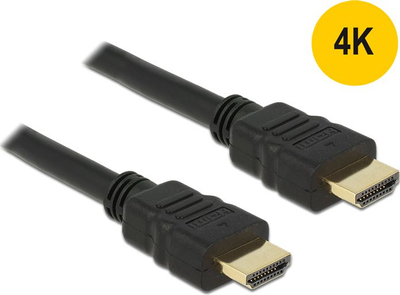Kabllo Delock HDMI në HDMI, 0.5 m, e zezë (84751)