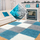 Tapet Shaggy Decorino Louis, 120x170 cm, polipropilen, bardhë turkeze
