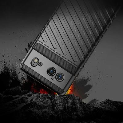 Mbrojtëse telefoni Hurtel Thunder Case Go, për Google Pixel 6, TPU i butë fleksibël, e zezë