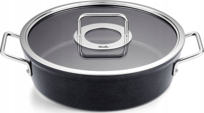 Tigan alumini Fissler Adamant, 28 cm, me shtresë jo ngjitëse, gri e errët