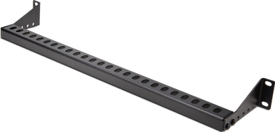 Shufër për kabllo rack StarTech.com 12S-CABLE-LACING-BAR, 1U, për rafte 19", e zezë
