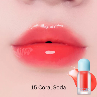 Vaj për buzë Tocobo Juicy Berry, 15 Coral Soda, 4g