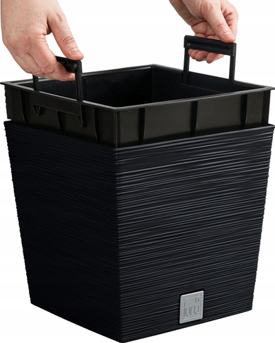 Vazo zbukuruese Conforama FURU Collection, 14L, me depo uji, antracit
