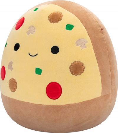 Lodër pellushi Jazwares Squishmallows Pizza, 35cm, bezhë me të verdhë