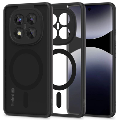 Kapotë telefoni Tech-Protect Magmat MagSafe, Xiaomi Redmi Note 14 Pro+ 5G, matte, e zezë