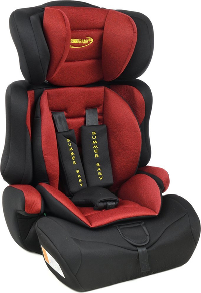 Седиште за автомобил Summer Baby Cosmo I Size, 76-150 cm, R129, црно црвено