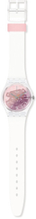 Orë dore për femra SWATCH The Originals Pink Disco Fever GE290, e bardhë/rozë
