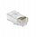 Konektor rrjeti Maclean RJ45 MT177, UTP CAT6, Pass Through, transparent