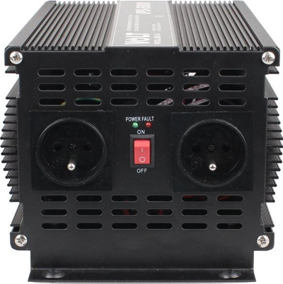 Inverter VOLT Transformer AC-2500, 12V në 230V, 2500W, ngjyrë e zezë