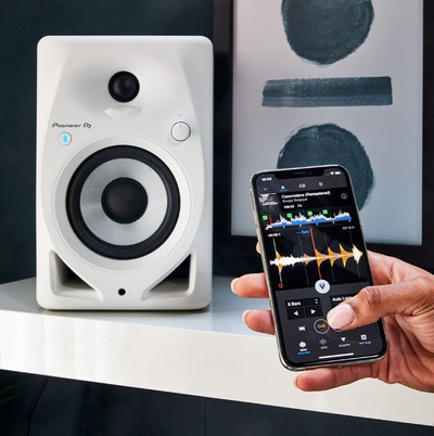 Monitor studio aktivë Pioneer DJ DM-40D-BT-W, 4", Bluetooth, të bardhë