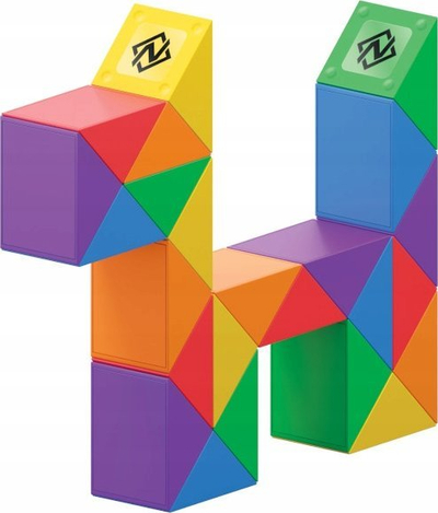 Lodër puzzle NexCube Cobra Goliath, që kthehet në 100 forma, me shumë ngjyra