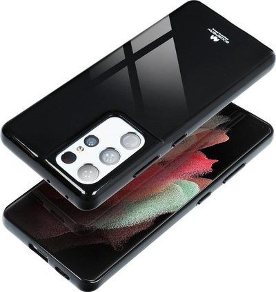 Kapak telefoni Mercury Jelly Case për Samsung Galaxy A53 5G A536, TPU, me shkëlqim, i zi